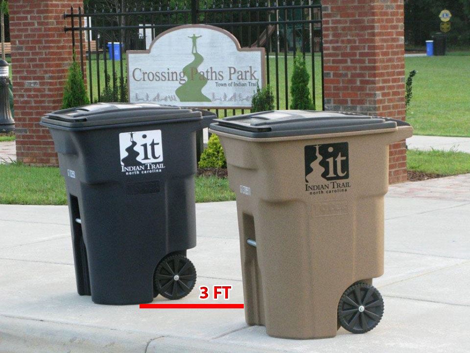 Solid Waste_3 ft space between carts