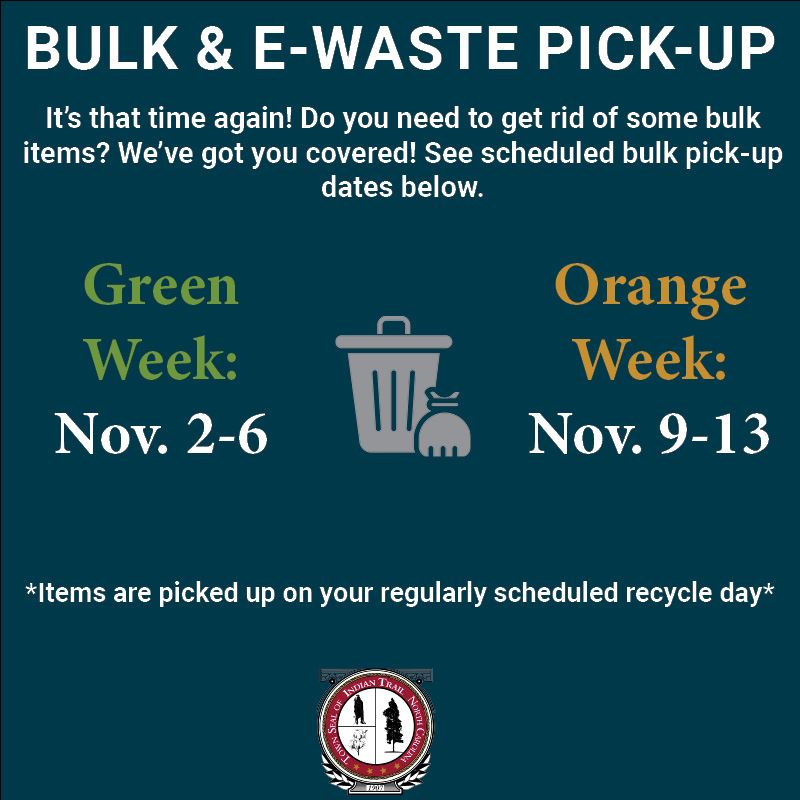 Bulk Pick-up November 2-13