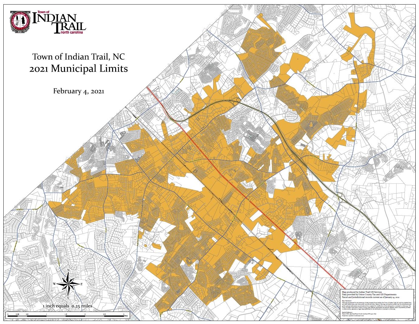 2021 Town Limits Map
