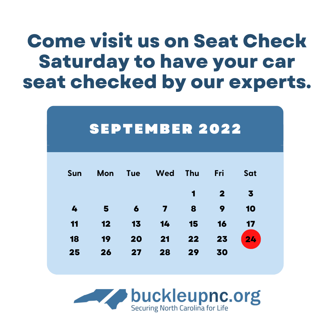Car Seat Check on Sept. 24
