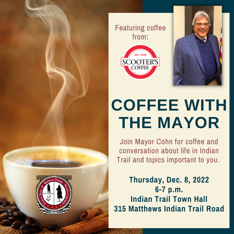Coffee with Mayor Cohn on Thursday, Dec. 8