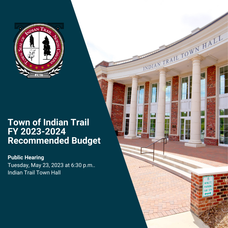 Recommended Budget Public Hearing on Tuesday, May 23, at 6:30 p.m.