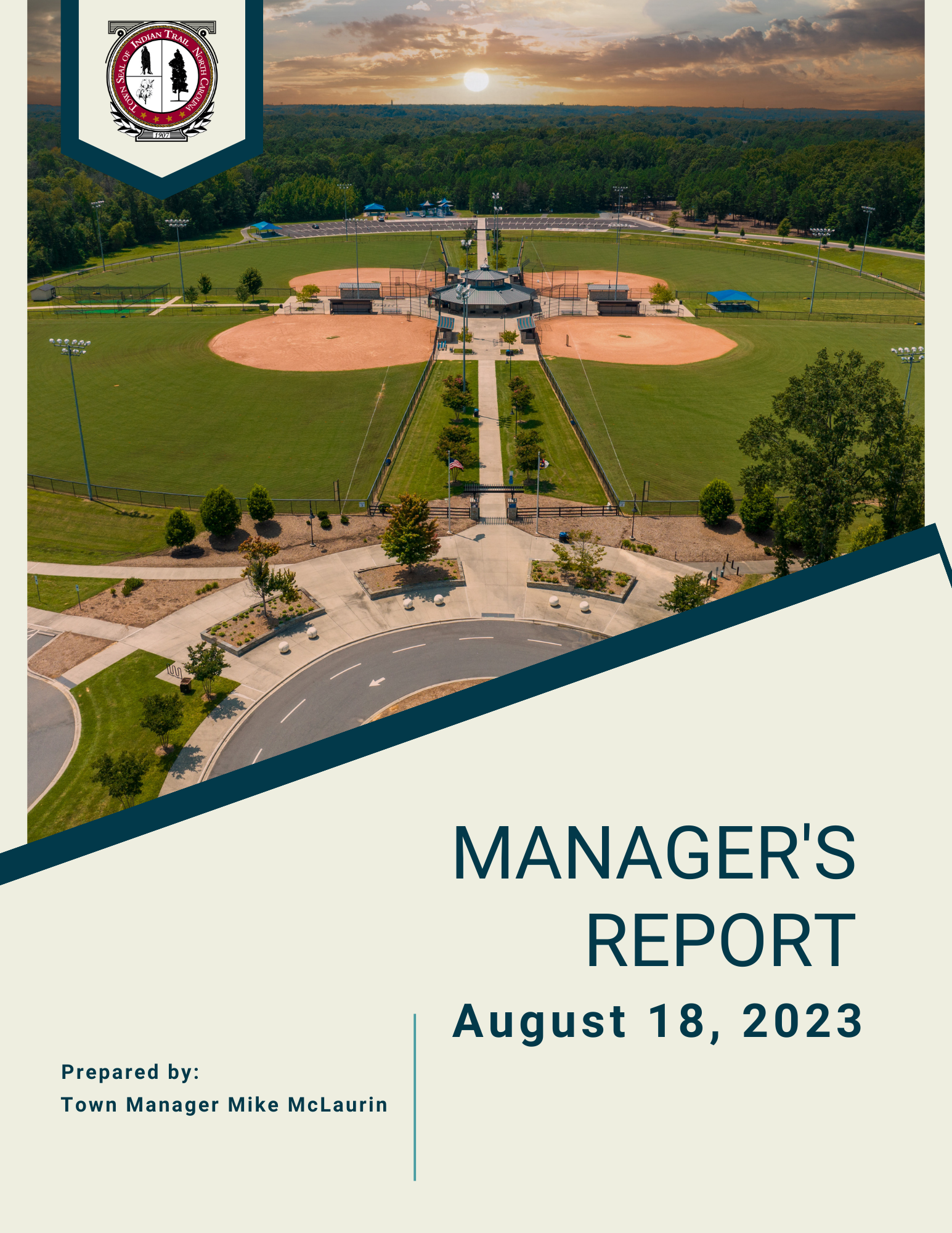 August 18, 2023, Manager's Report