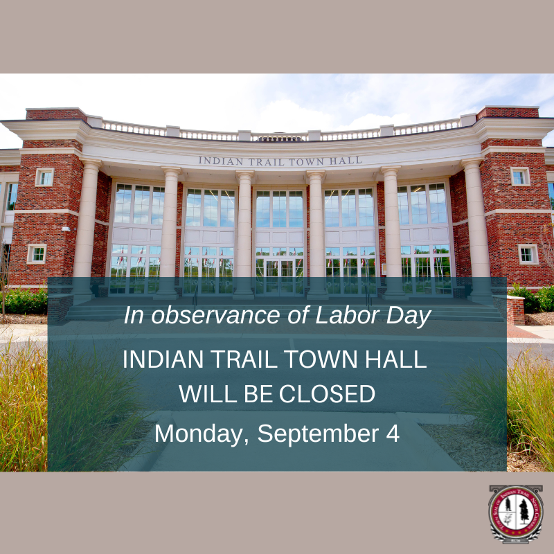 Town Hall Closed on Sept. 4 for Labor Day