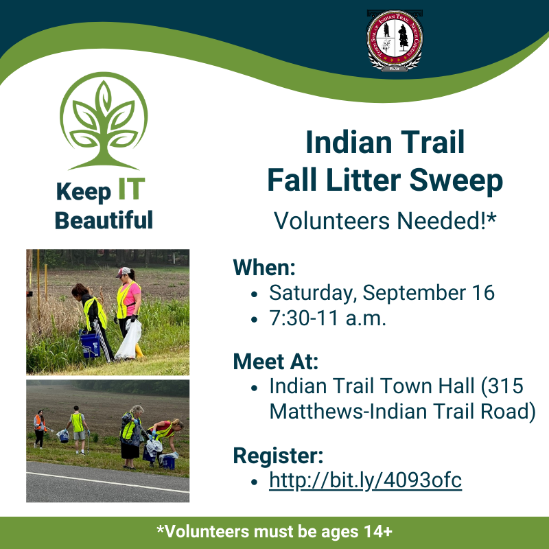Fall Litter Sweep on Saturday, Sept. 16