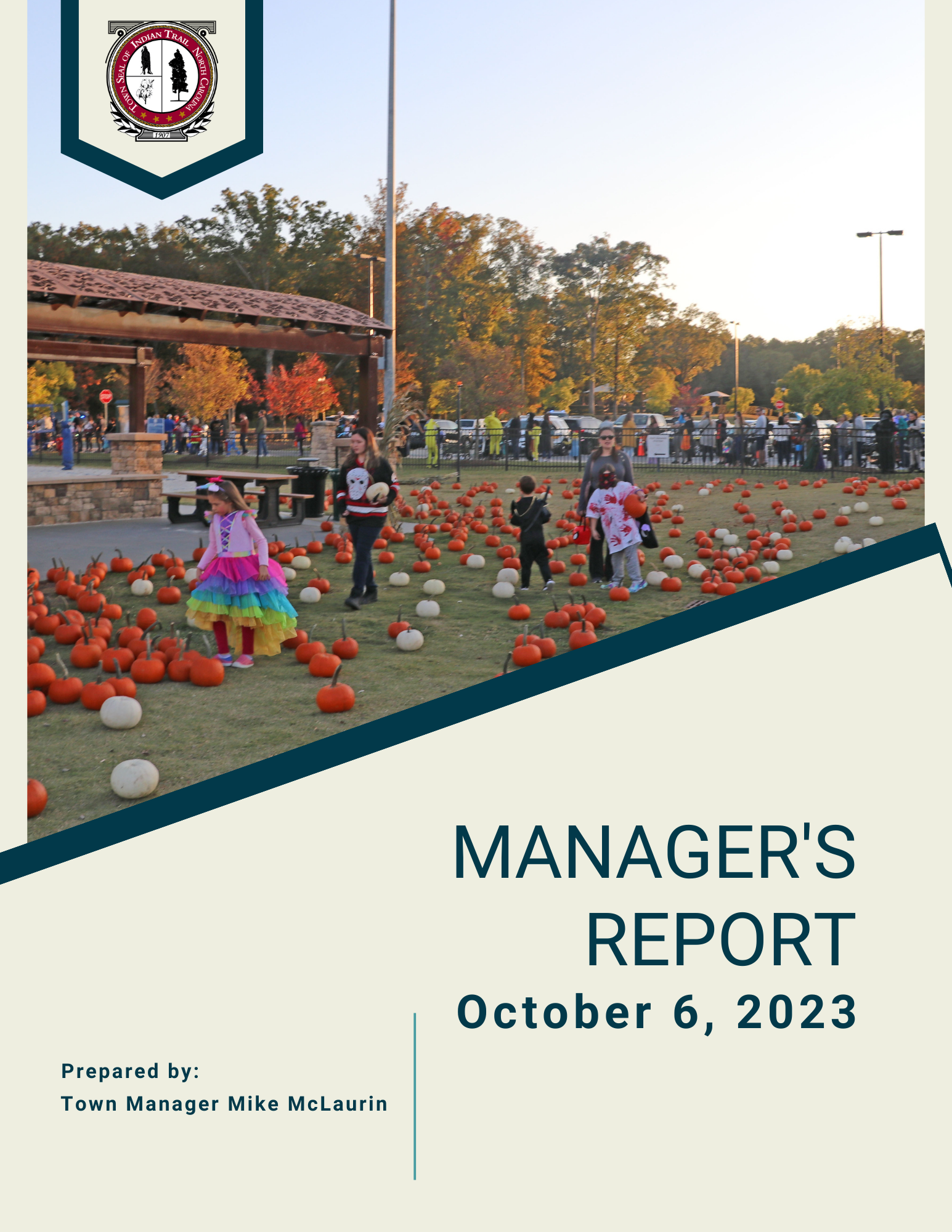 October  Manager's Report Cover Page