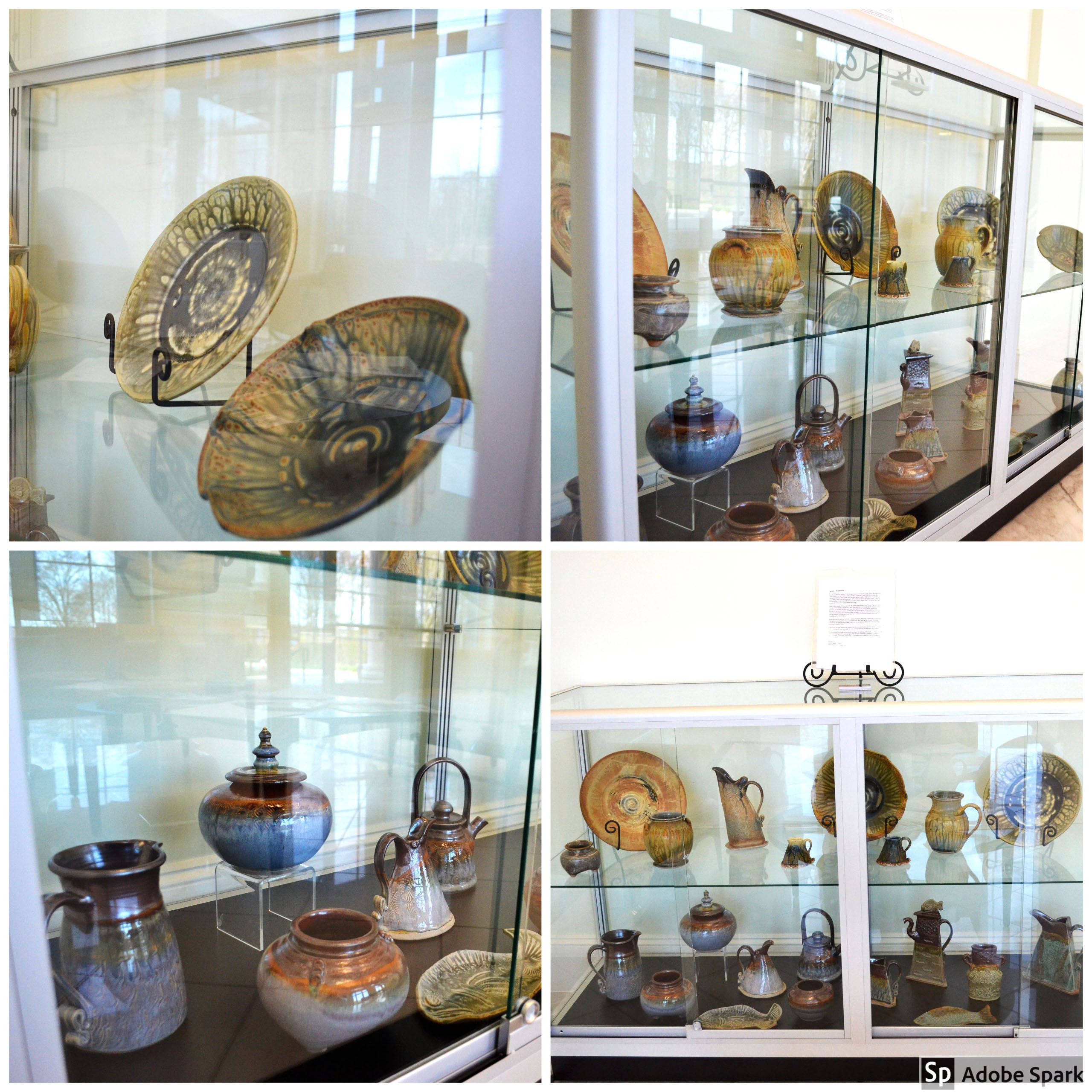 Duck Creek Pottery Display