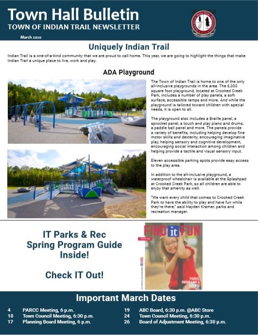 March 2020 Newsletter Cover